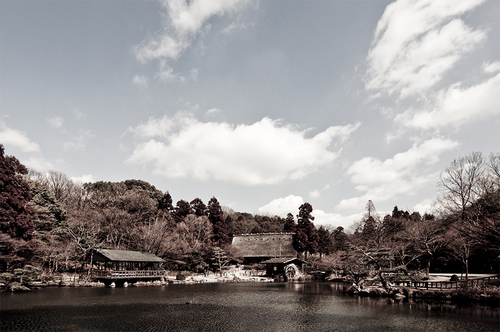 水車小屋のある風景