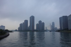 カラーの月島