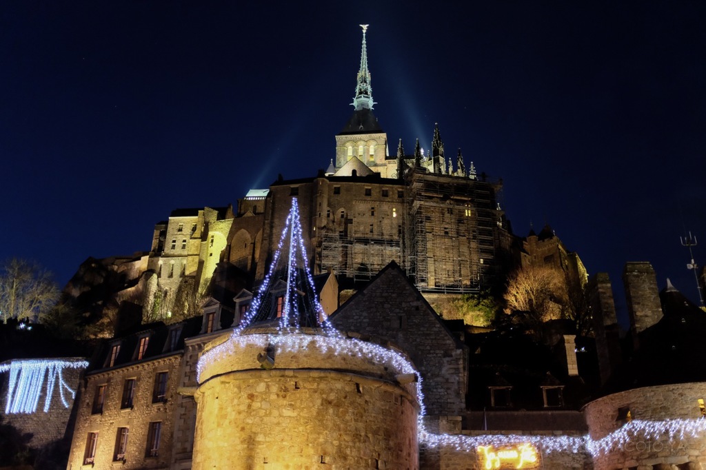 モンサンミッシェル夜景