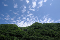 男鹿の山と空