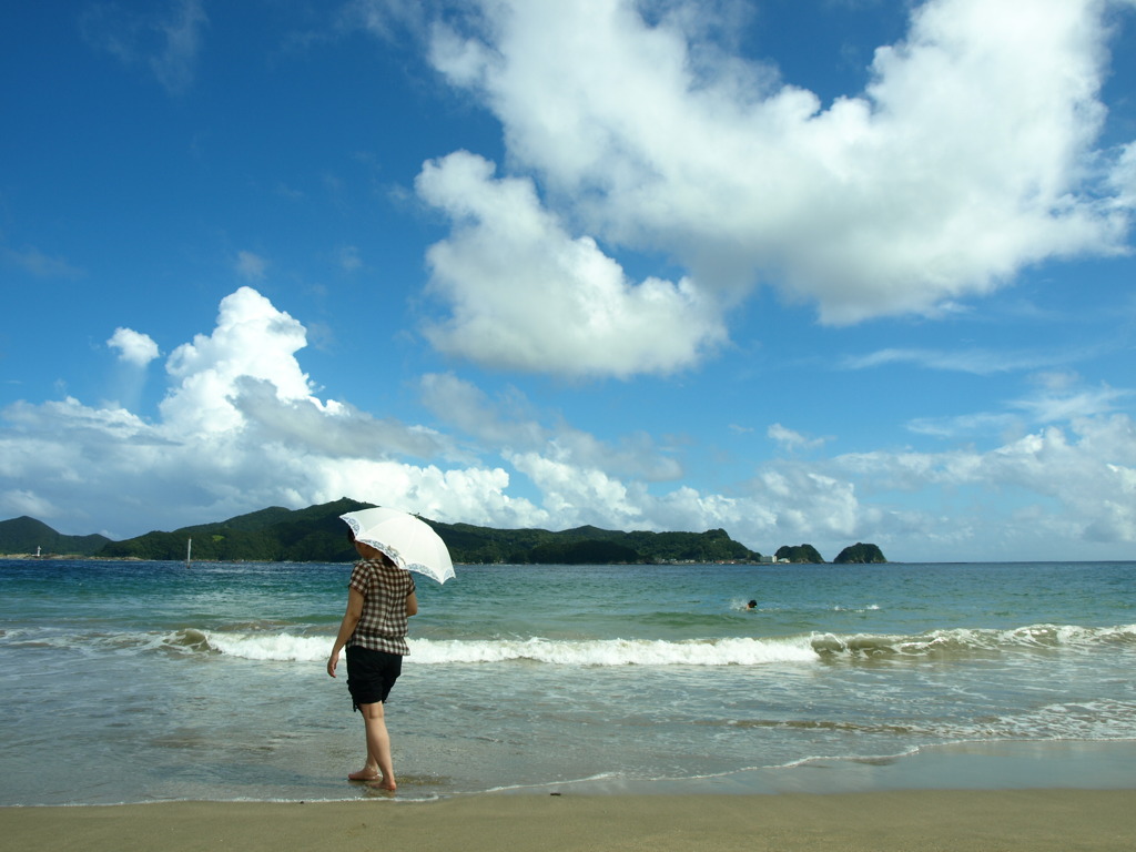 紫外線カットしたい夏、海