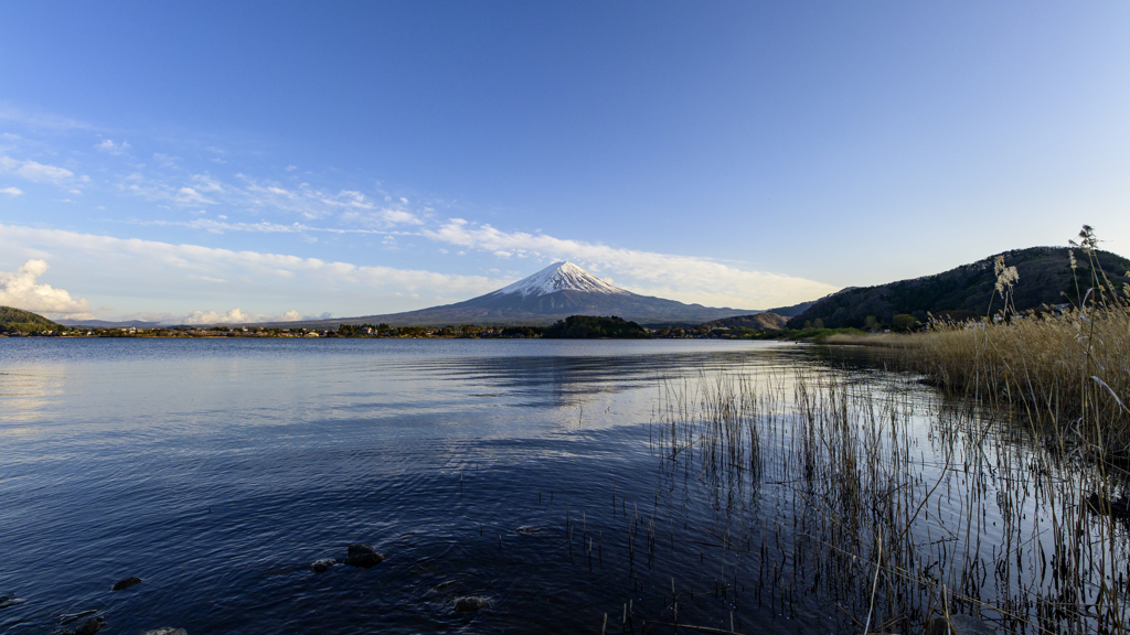 河口湖より