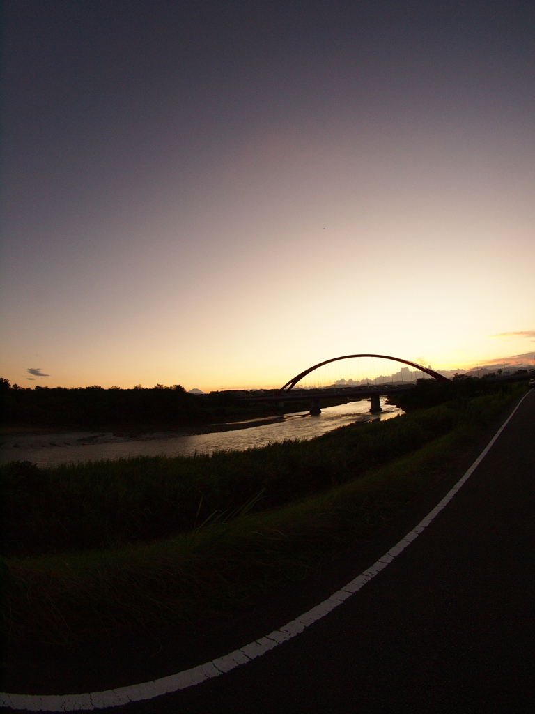 夕日@多摩川１