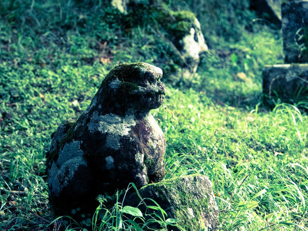 おすわりで待つ