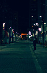 夜の参道