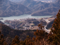 相模湖の風景