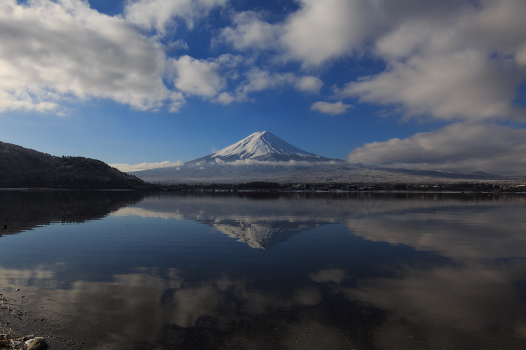 富士山雪化粧