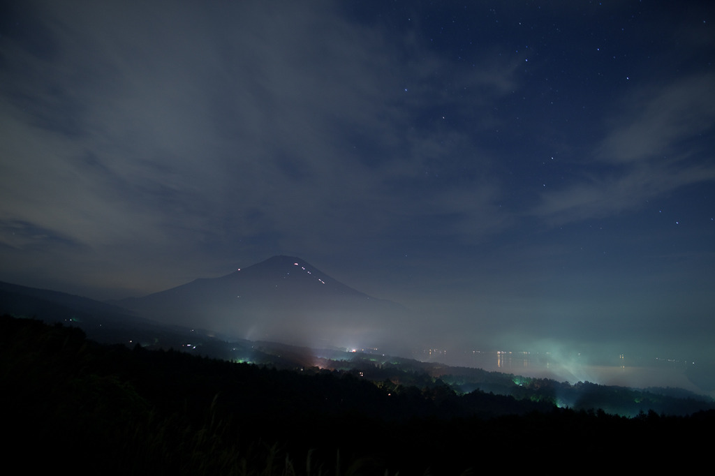 富士山と山中湖