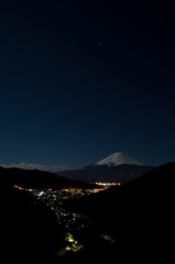 富士　夜景　峠から