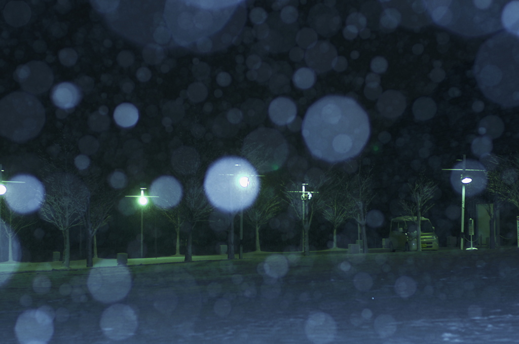 雪降る静かな夜に