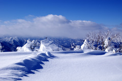 雪原からの奥会津