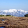 残雪の平ヶ岳と春を待つ熊沢田代