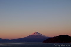 駿河湾越しの富士山