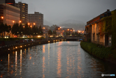 雨の日の小樽