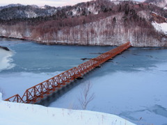 幻の三弦橋（夕張森林鉄道線夕張岳線第１号橋梁）