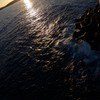 角島大橋から日の出