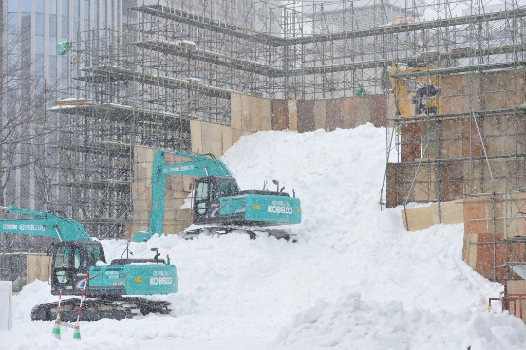 さっぽろ雪まつりの準備が着々と進んでます！