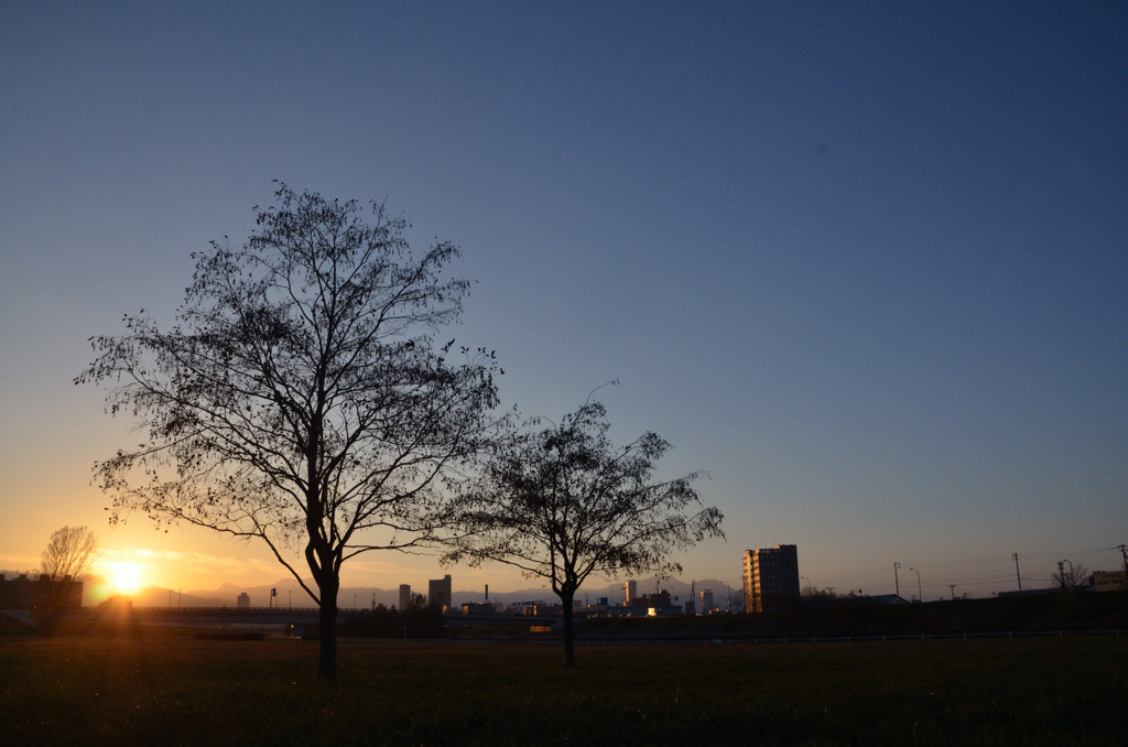 豊平川右岸