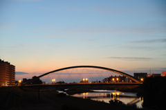 The daybreak of the Toyohira River