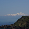 旧道からの鳥海山