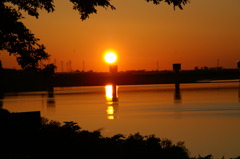 いつもの夕日