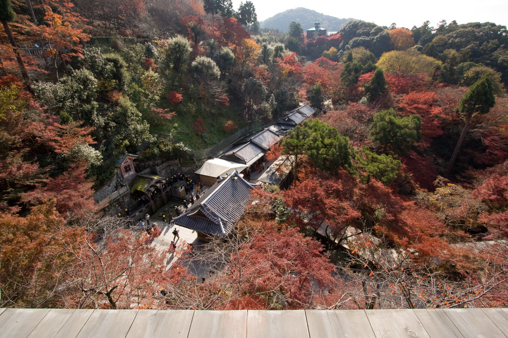 清水寺の舞台からの眺め