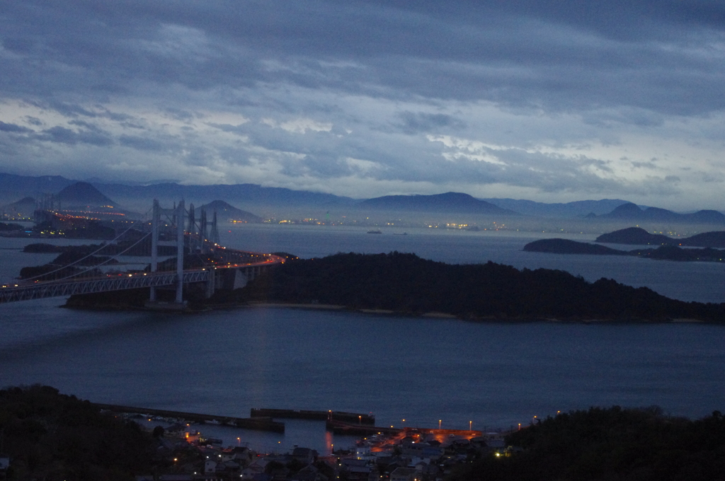 瀬戸大橋夜景