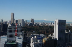 グランドプリンス赤坂から見る富士