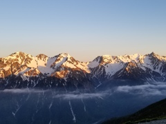 モルゲンロート穂高連峰