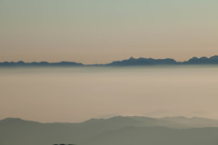 白山御前峰から穂高連峰