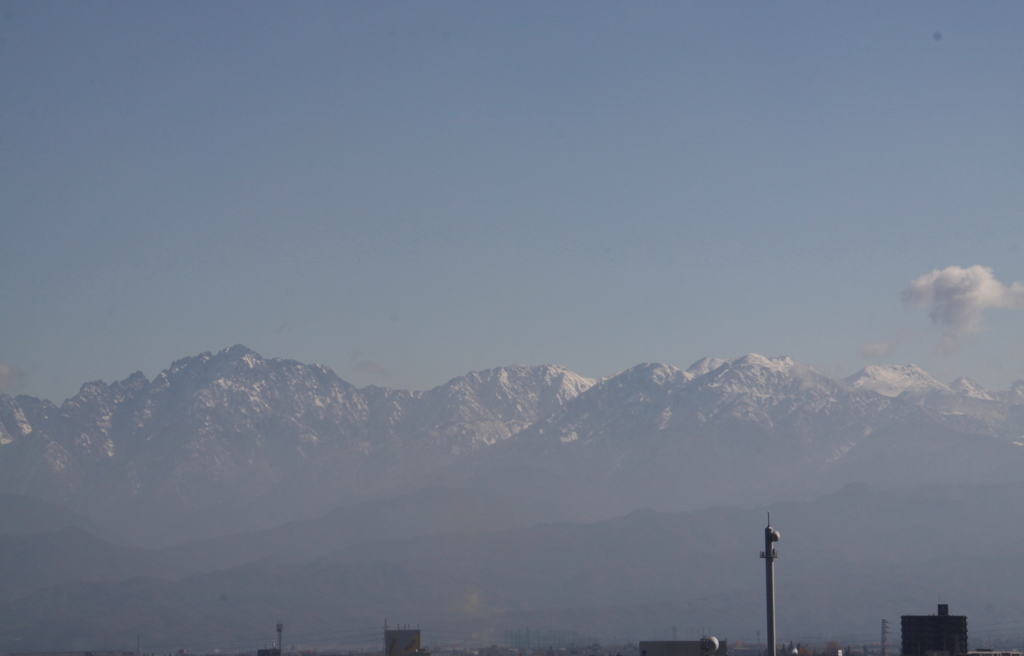 冠雪の立山