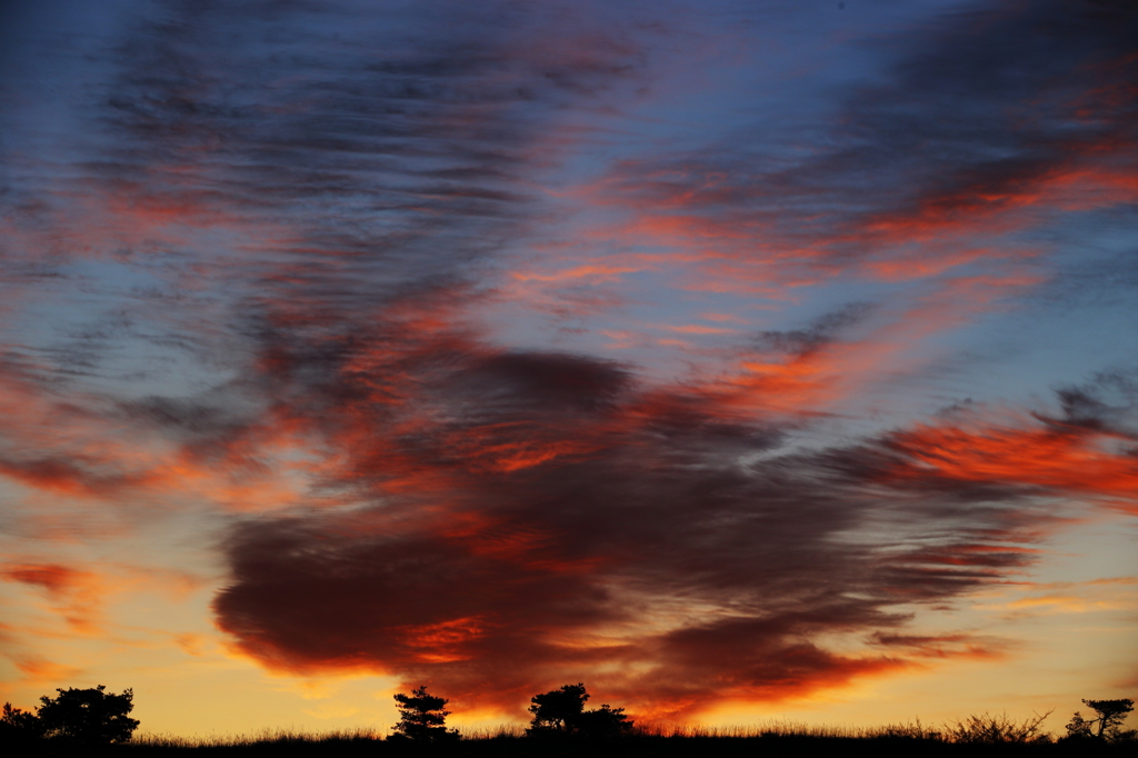 Burning clouds