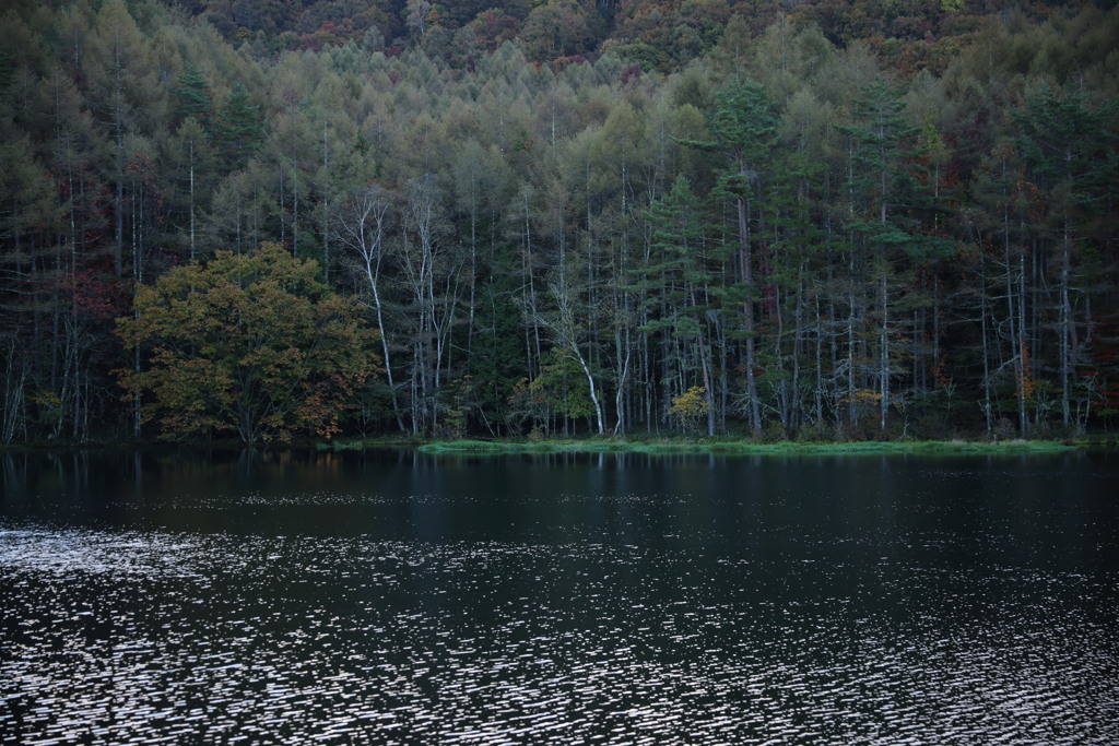 静かな御射鹿池