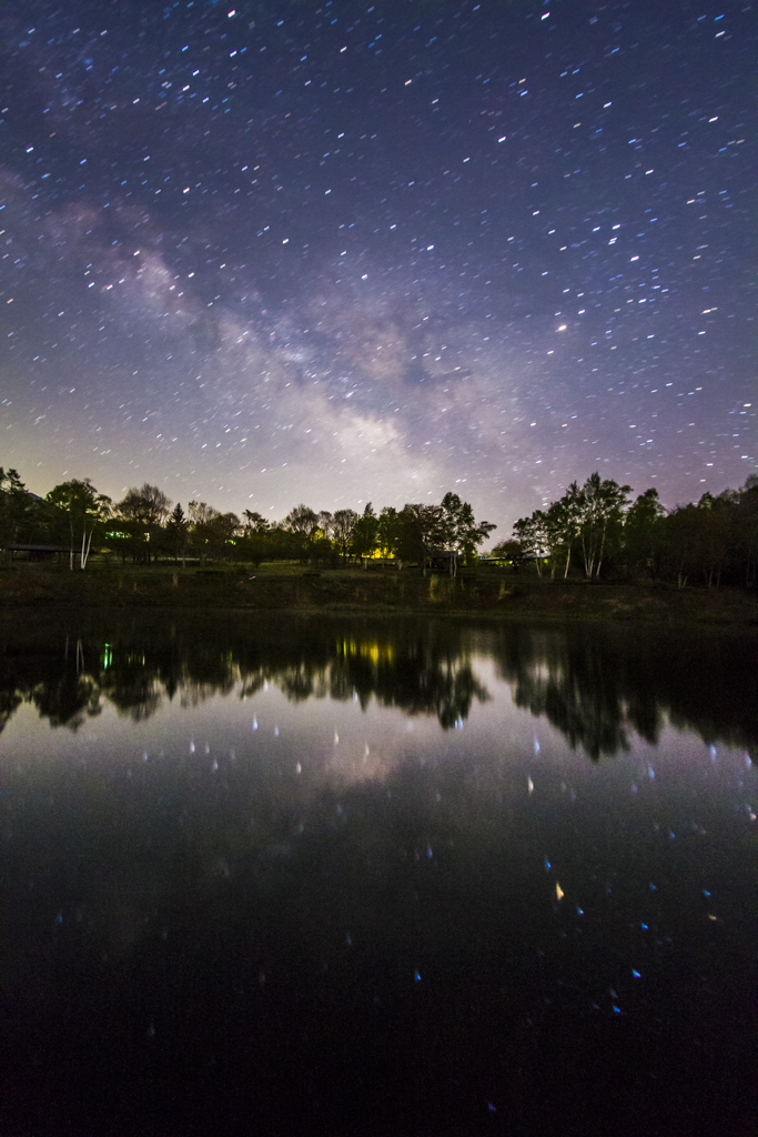 まるやち湖に星昇る By Soranopa Id 写真共有サイト Photohito