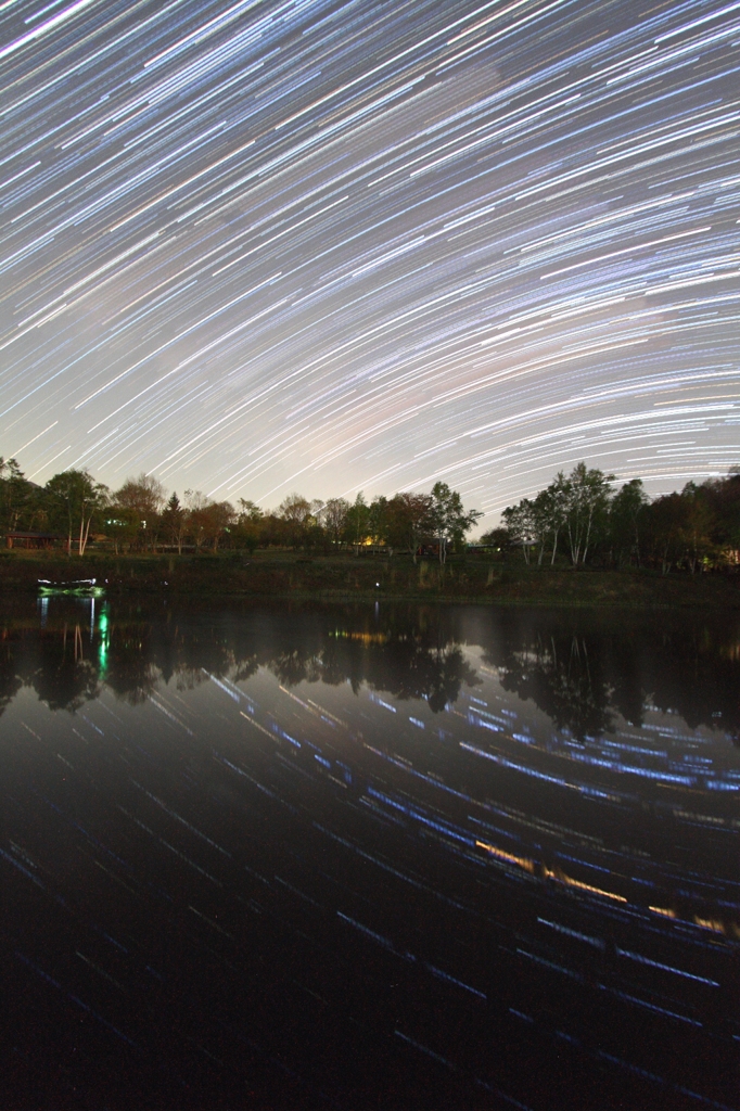 水の中の星空