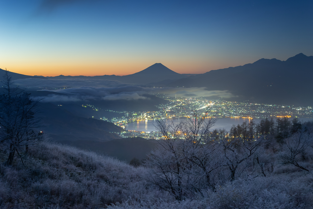 高ボッチ　霧氷　過去写真から