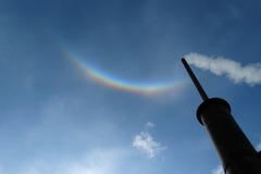 気が付けば虹が・・・