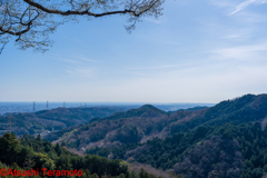 登山中の風景