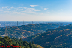 登山中の風景