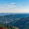 登山中の風景