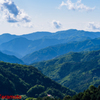 登山中の風景