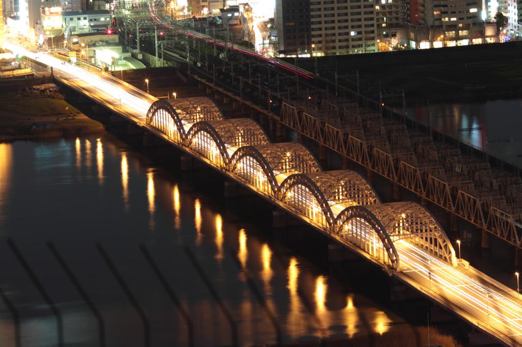 十三大橋＆鉄橋