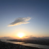 淀川河口に沈む夕日
