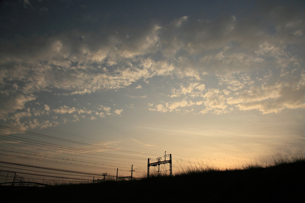 淀川の夕景～Railway