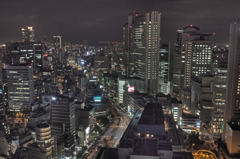 Osaka　city　night　HDR