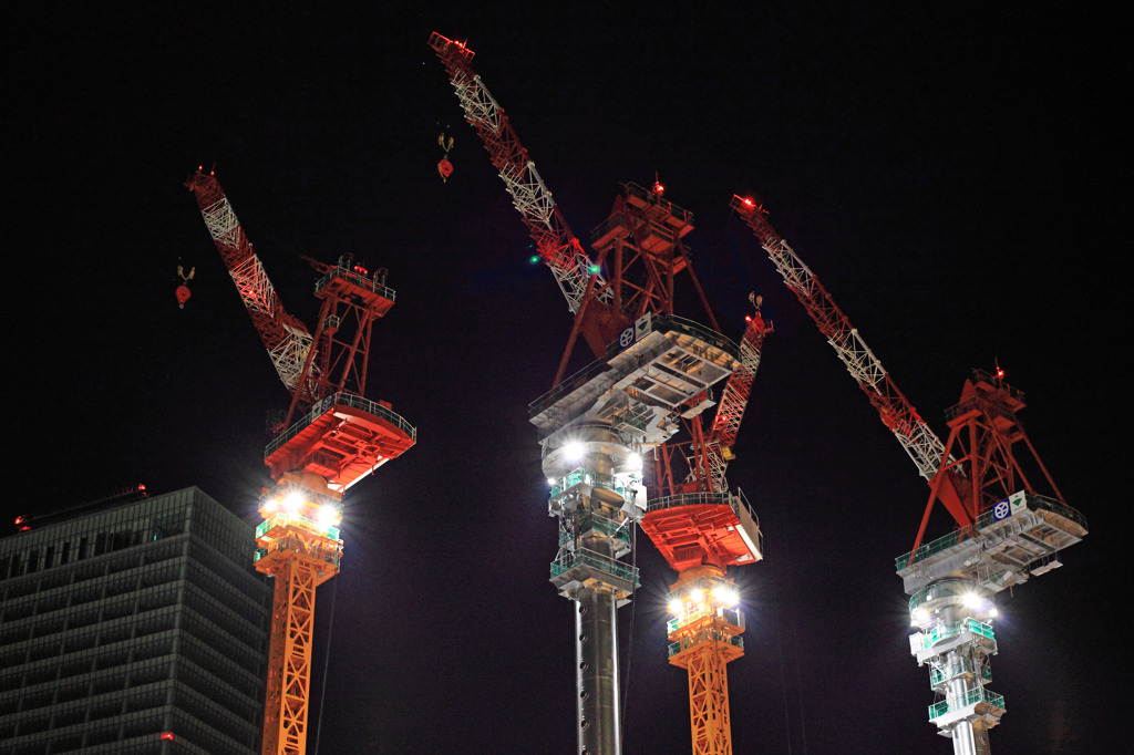 Quartet of crane