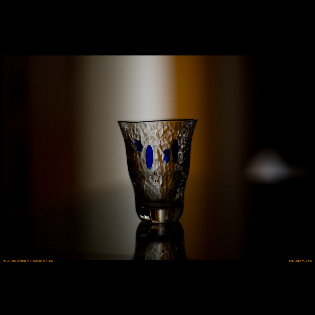 a glass