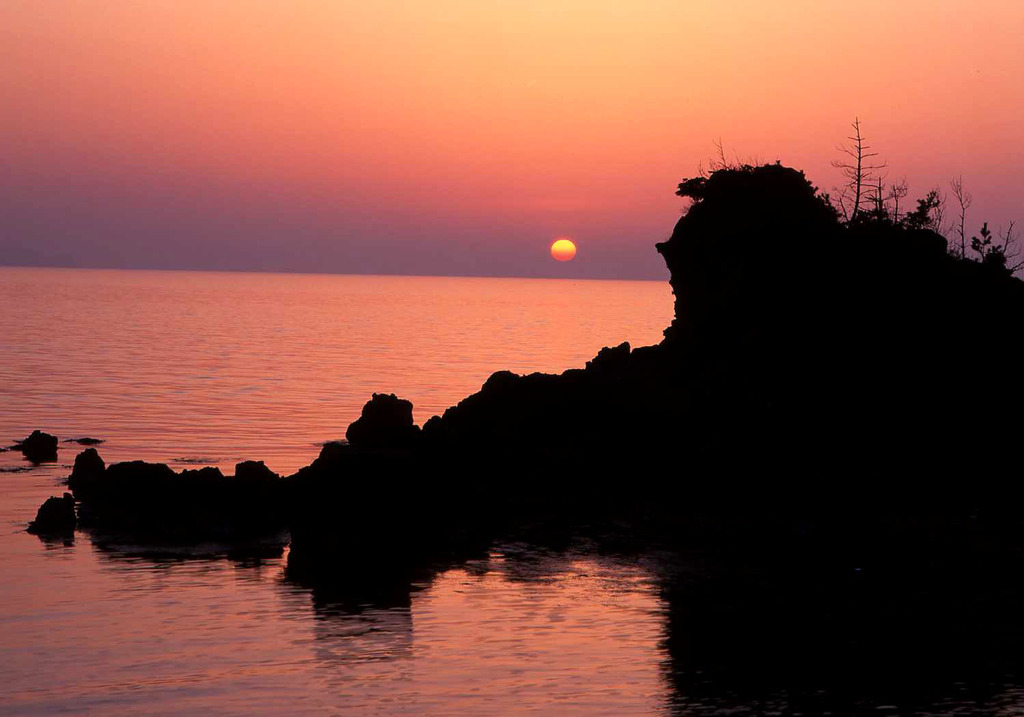 山陰の夕日