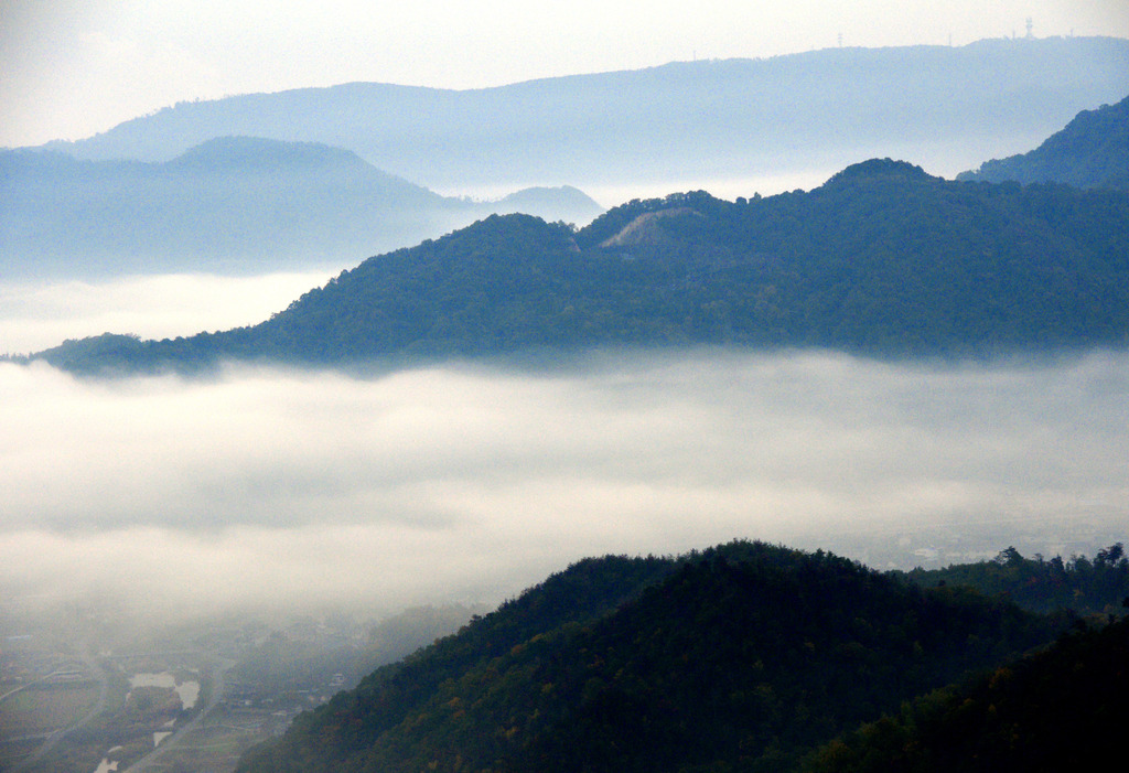 里山の朝