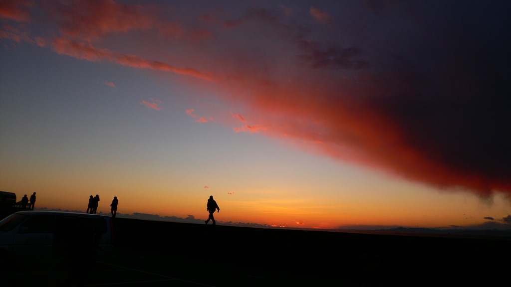 夕暮れ時の散歩